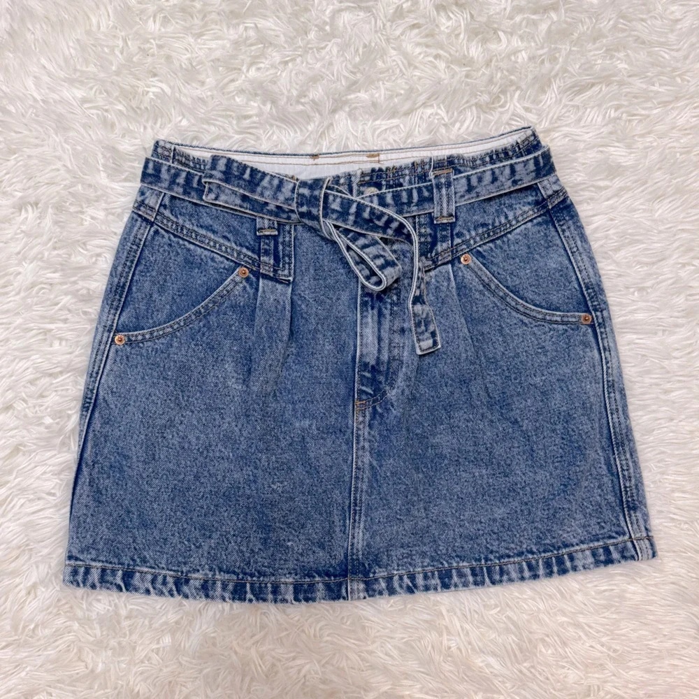 Abercrombie & Fitch Blue Mini Skirt Casual